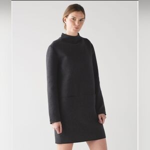 Lululemon City Bound Dress Heathered Black